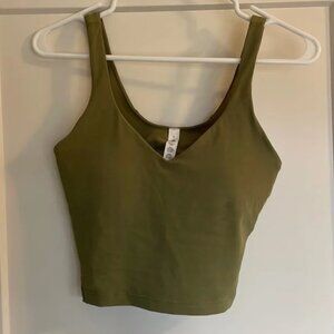 Lululemon Align Top Bronze Green